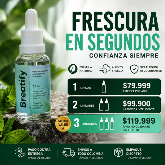 🌿 Well fresh Breatify Refrescante Bucal