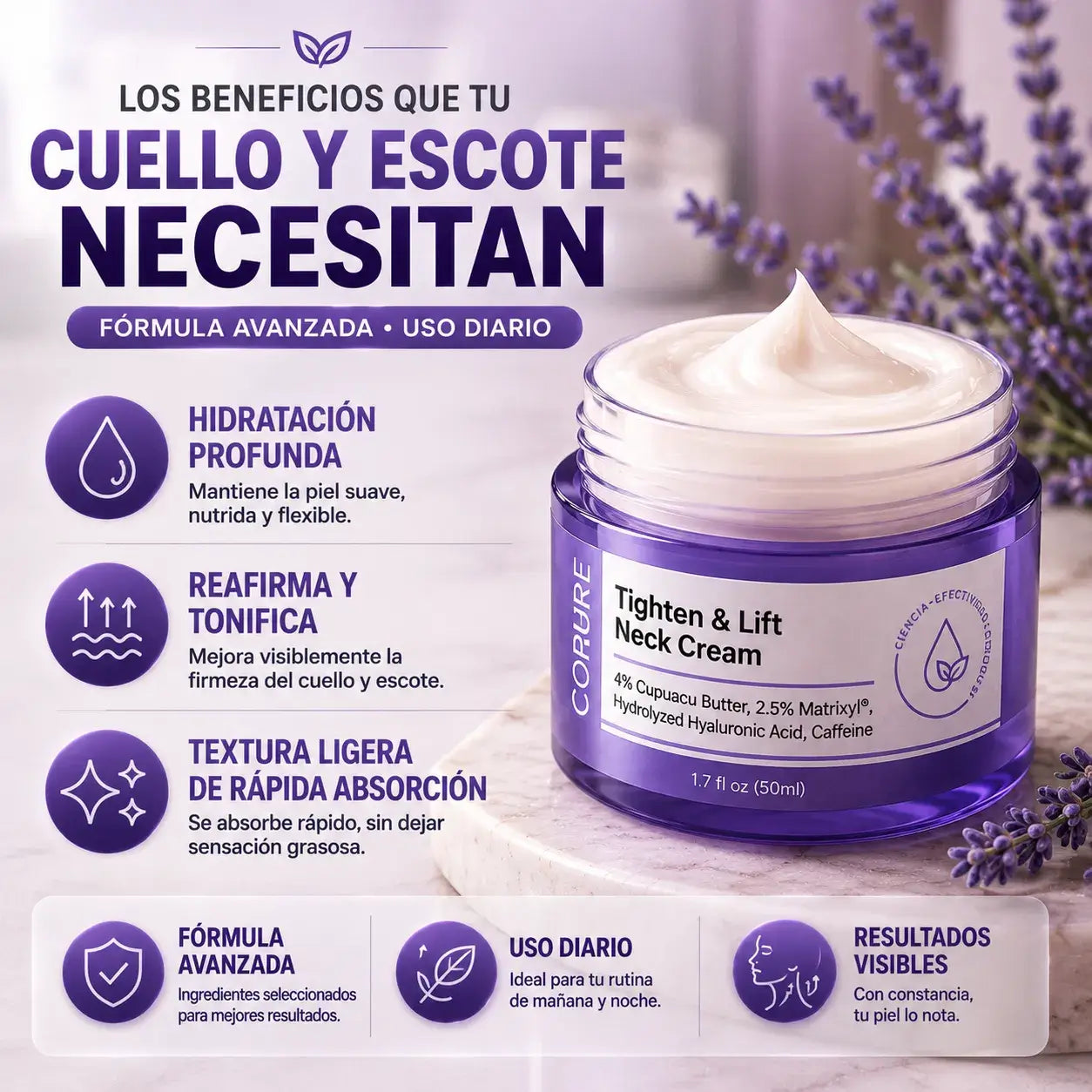 Crema Reafirmante Lifting para el Cuello
