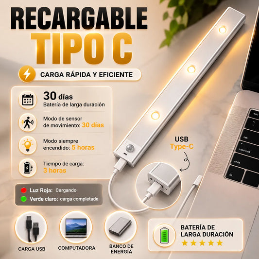 Lampara Led 40 Cm Recargable