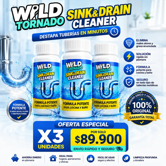 COMBO X3 Wild Tornado Destapa Cañerías